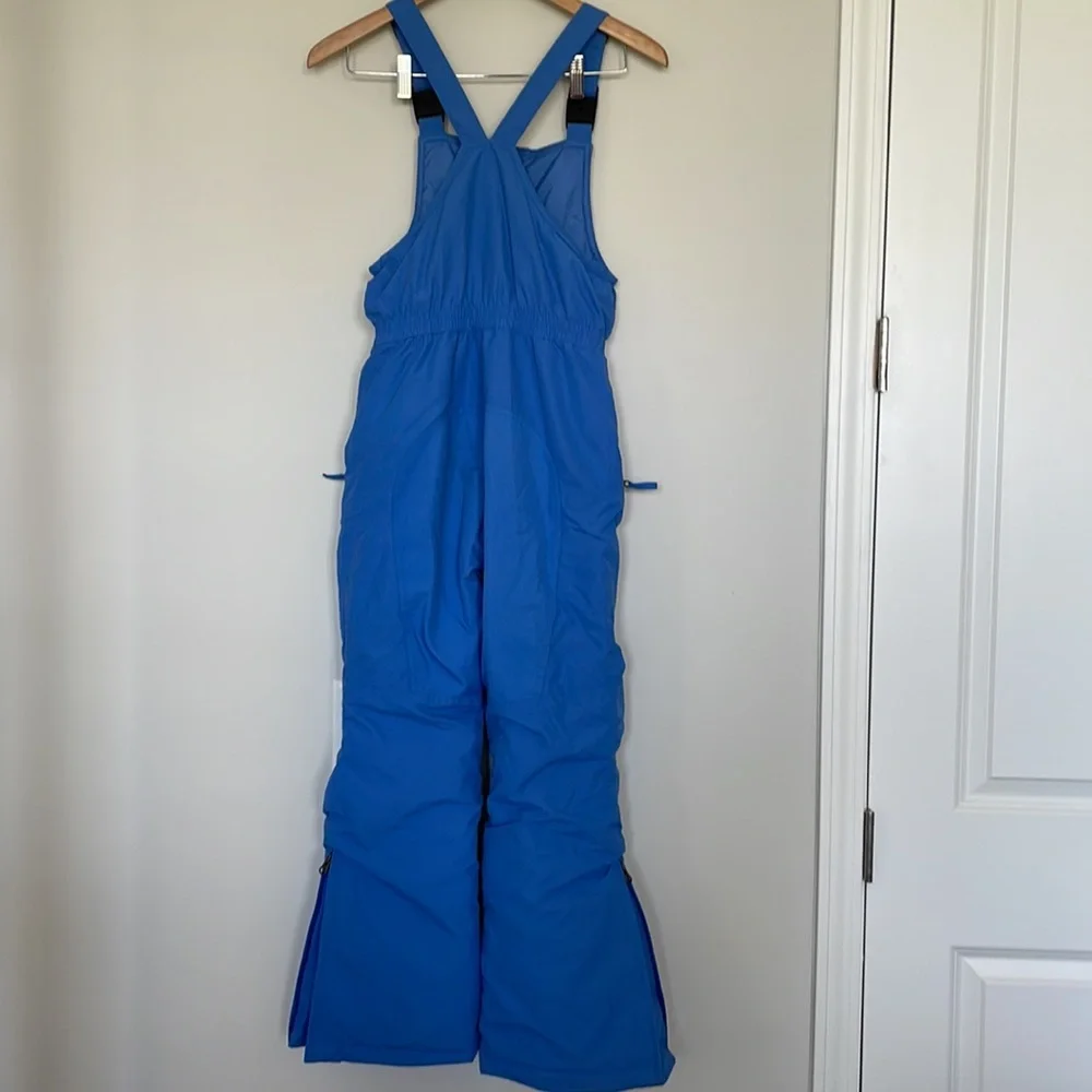 Lands’ End Unisex Kids Blue Snow Bibs - 12S NWOT
